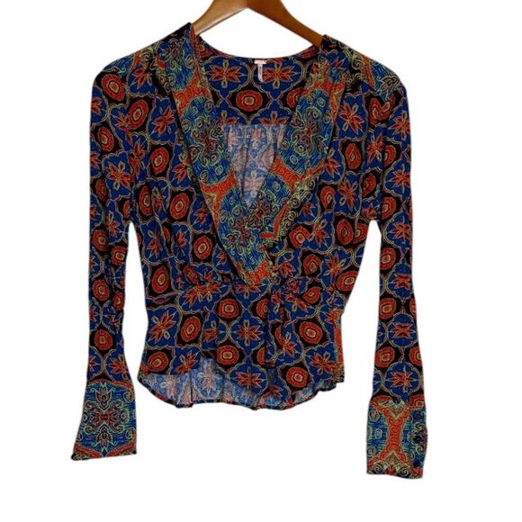 Free People Top Women X Small‎ Falling For You Boho Chic Hippie Festival Peasant - Picture 1 of 9